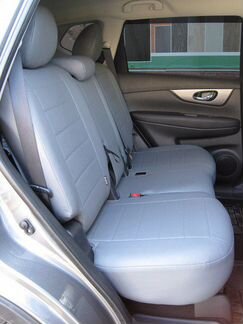 Модельные чехлы Ниссан Кашкай 1 из экокожи