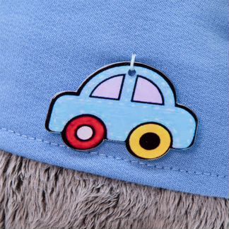 Басик baby в футболке с машинкой