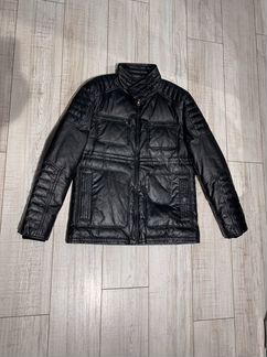 Пуховик кожаный prada (50,52)