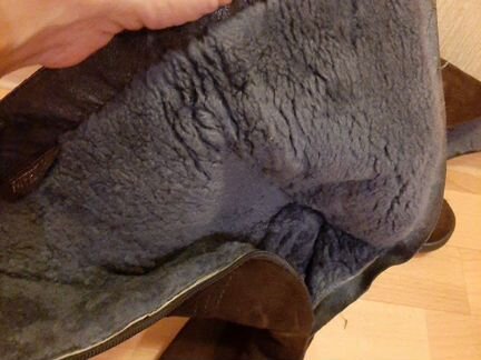 Сапоги зимние натуральная замша, натуральный мех