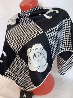 Шелковый платок Шанель/Chanel шёлк новый 90/90