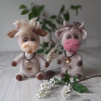 Коровки новогодние