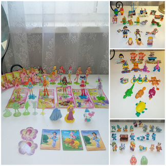 Игрушки киндер 90-х Winx Шрек Мадагаскар Спанч Боб