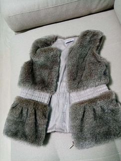 Меховая жилетка детская