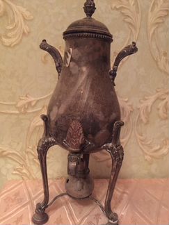Самовар старинный серебрение, Европа