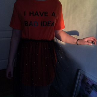 Юбочный костюм «I have a bad idea»
