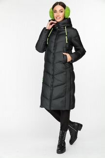 Длинный женский пуховик 21506 р.46
