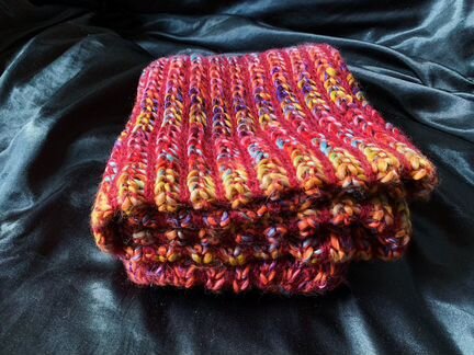 Тёплый уютный вязанный снуд шарф Oysho