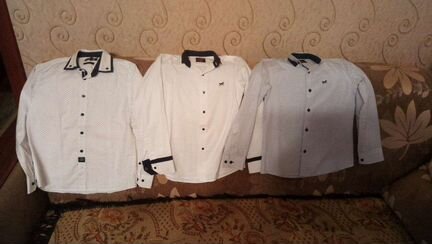 Рубашки школьные 140 см