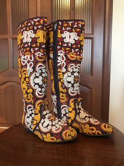 Яркие женские сапожки в стиле Кантри, размер 37