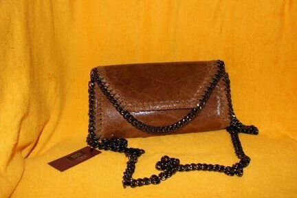 Новая сумочка клатч Gaude коричневый из натурально