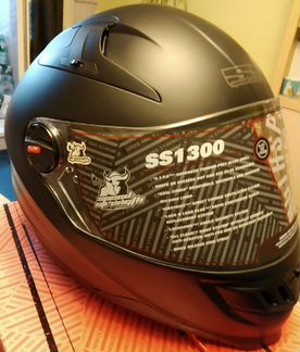 Мотошлем Speed&Strength SS1300 матовый черный