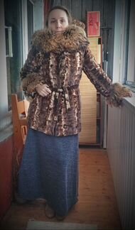 Норковая шуба полушубок норка 50-й размер