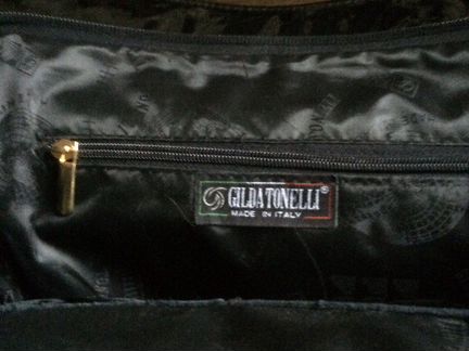 Сумка кожаная Gilda Tonelli новая Италия