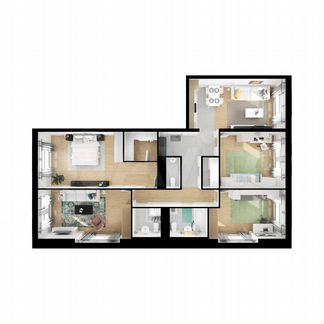 4-к квартира, 117.5 м², 11/14 эт.
