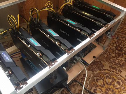 Ферма для майнинга RX5700XT (Gigabyte)