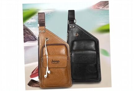 Мужская кожаная сумка Jeep Buluo