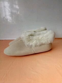 Тапочки из овчины, новые
