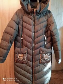 Пуховик с капюшоном утеплитель полиэстер б/у