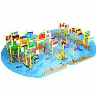 География для детей на Английском &Китайском Новая