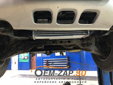 Замена интеркулера Киа Соренто  Kia Sorento BL