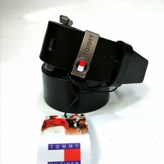 Ремень мужской Tommy Hilfiger кожаный черный новый