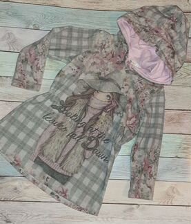 Платье с капюшоном 116ростовка