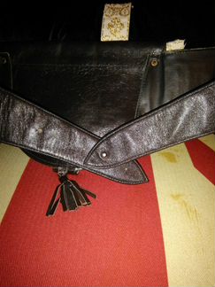 Сумка поясная, кожа. Винтаж. Авторская