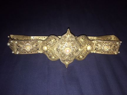 Кавказский свадебный пояс ручной работы