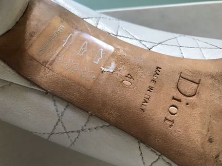 Туфли белые Christian Dior