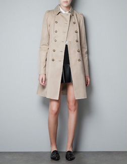 Тренч/ Плащ Zara с шипами