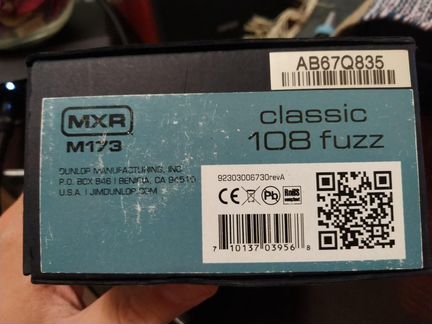 Педаль эффектов MXR Classic 108 Fuzz / Обмен