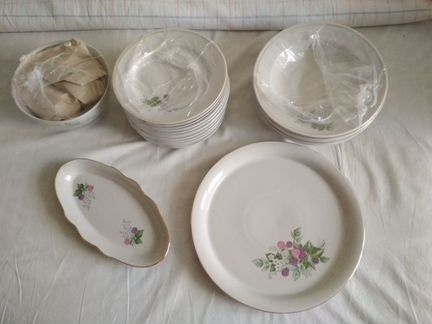 Столовый сервиз, 6 персон, фарфор, СССР