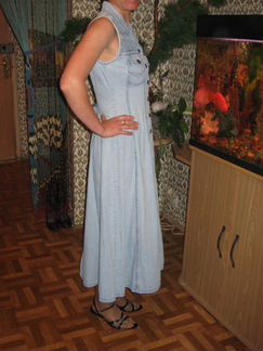 Джинсовый сарафан