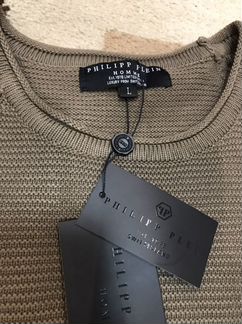 Свитер Philipp Plein эффект потертости (новый