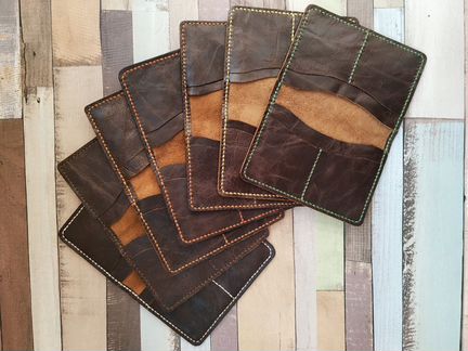 Кожаная обложка на паспорт. Hand made