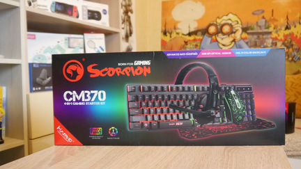 CM370 Игровая клавиатура Мышь Наушники Коврик