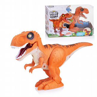 Робо-Тираннозавр 1Toy RoboAlive (оранжевый), 35*9*19,5 см (Т13694)