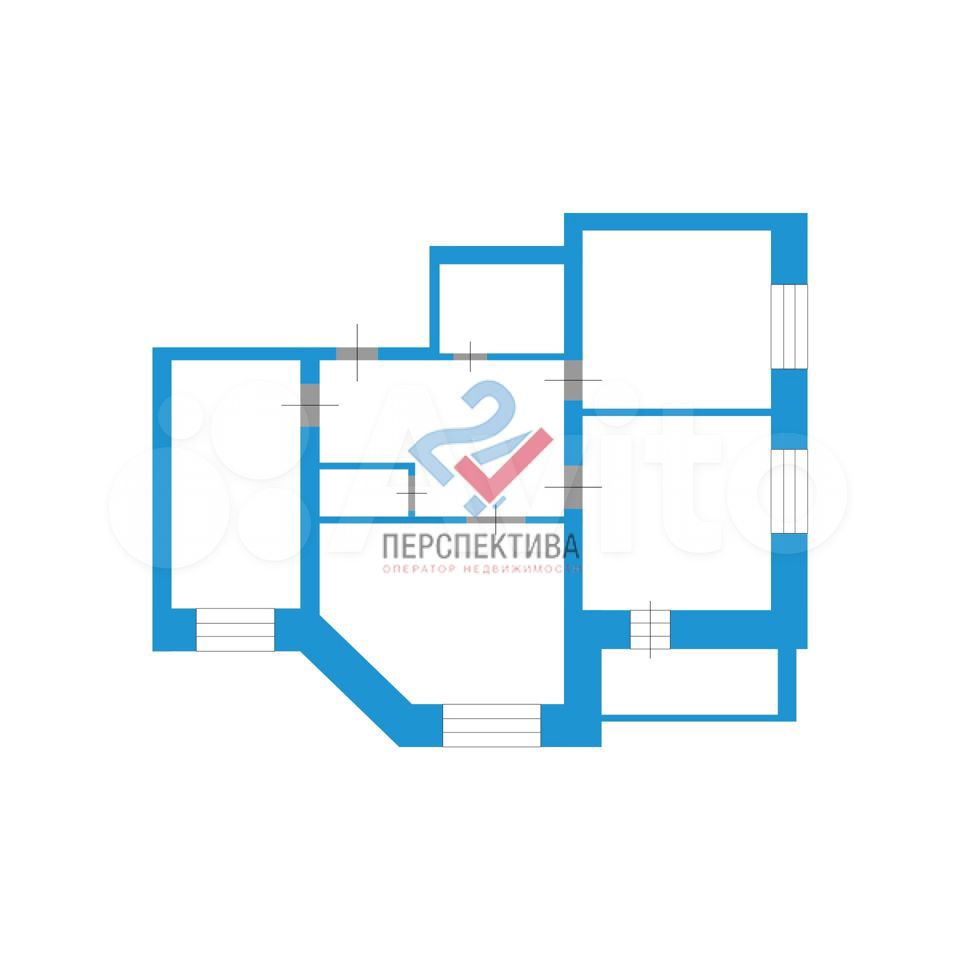 3-к квартира, 82.8 м², 4/9 эт.