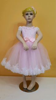 Платье розовое для девочки 3-5 лет