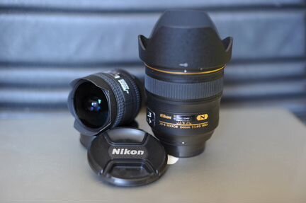 Объективы Nikon Nikkor 16, 24, 200-400