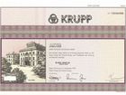 Германия, акция Krupp AG (промышленный концерн)