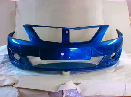 Бампер на Лада Ларгус в цвет кузова Синий 424