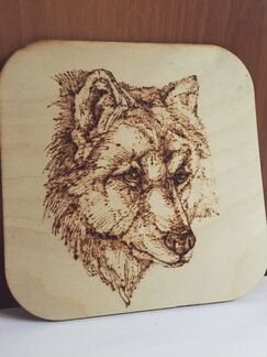 Картины выжиганием по дереву, надписи