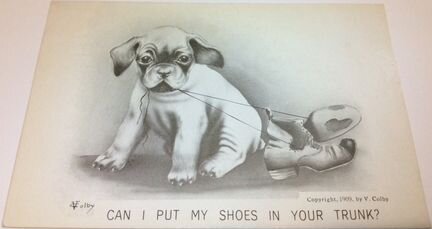 Антикварная открытка 1909 год