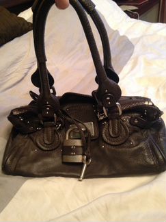 Сумка женская коричневая с замком