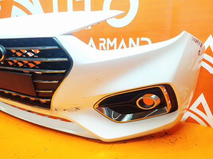 Бампер передний Hyundai Solaris 2 2017-2020