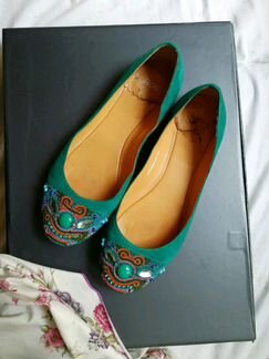 Туфли из натуральной замши эконика