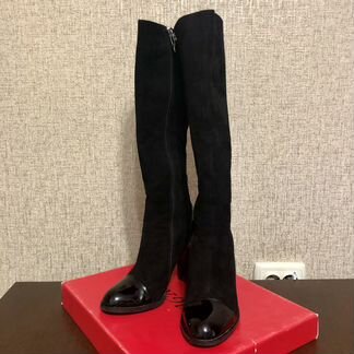 Сапоги натуральная замша