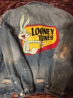 Куртка джинсовая для девочки zara в идеальном сост